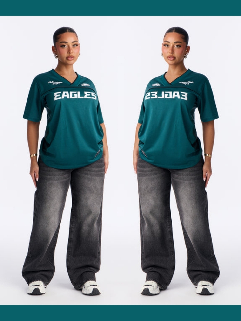 Fashion Nova NFL Philadelphia Eagles Legacy Top - Green